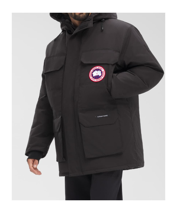 Canada Goose Mens Black Expedition High-neck Shell-down Parka Jacket Xl In Black
