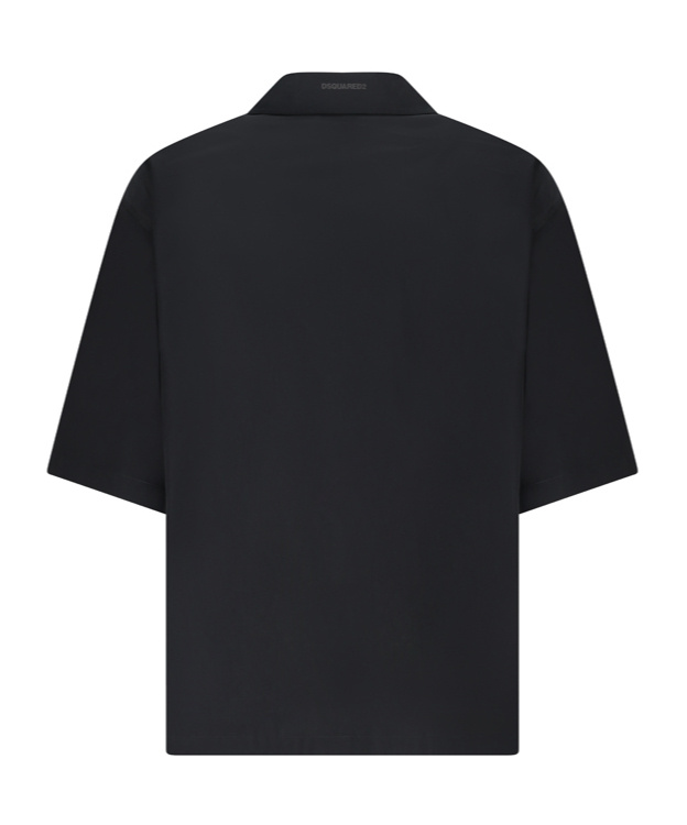 Shop Dsquared2 Embroidered-motif Shirt In Black