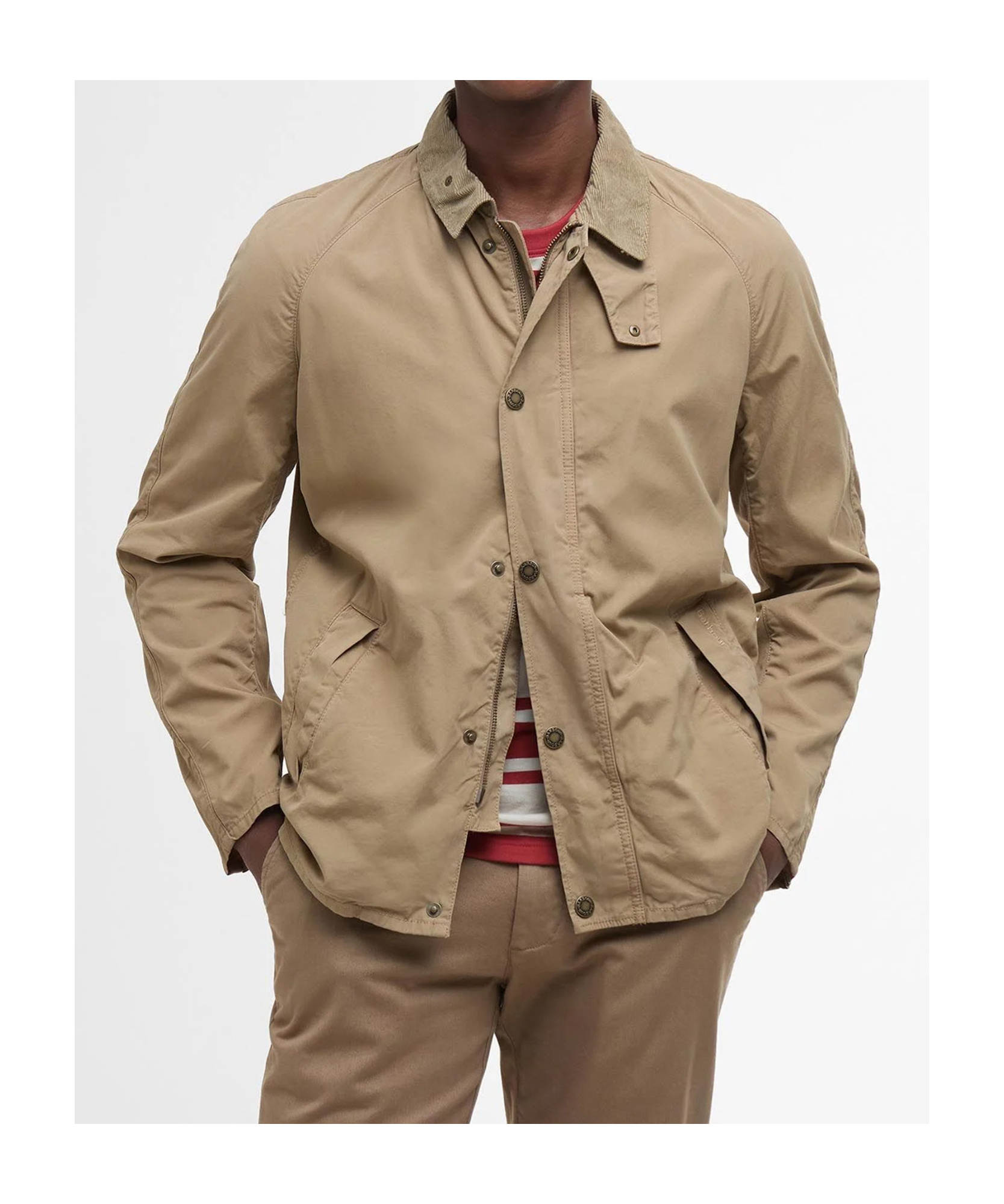 BARBOUR BARBOUR COLLARED BUTTON-UP JACKET