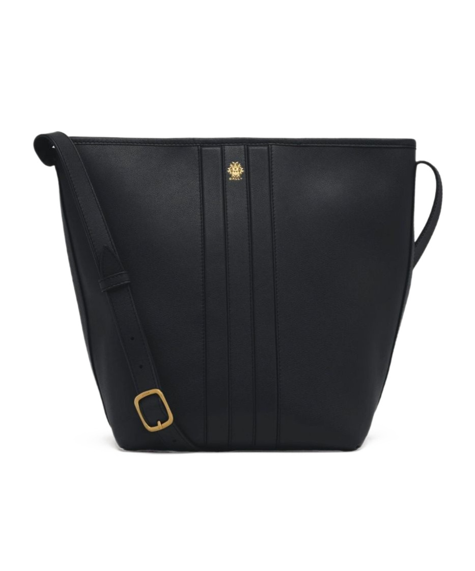 Bally Beckett Bucket Bag In Brown Leather In Black