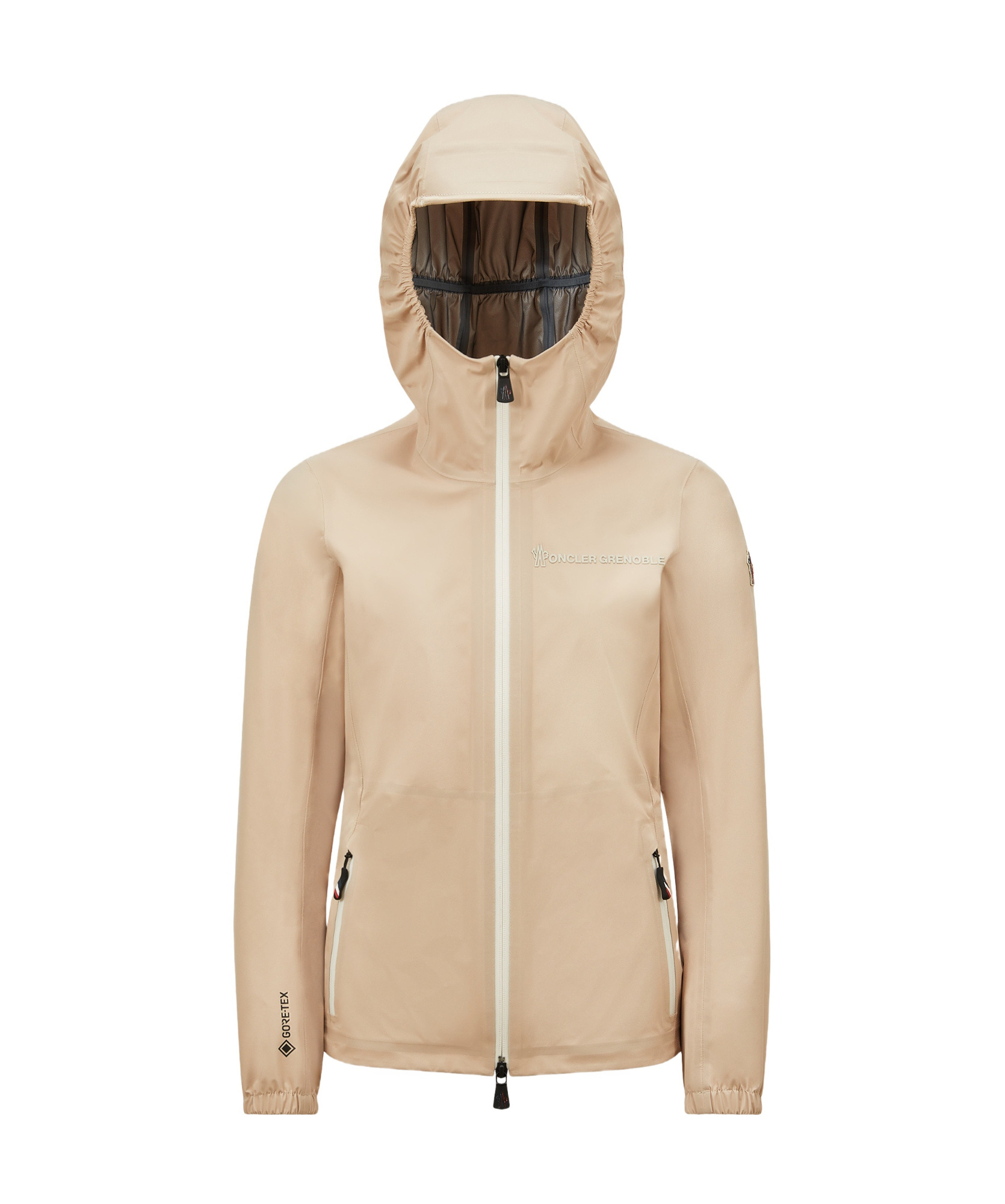 Moncler Grenoble Valles Hooded Shell Jacket In Neutral
