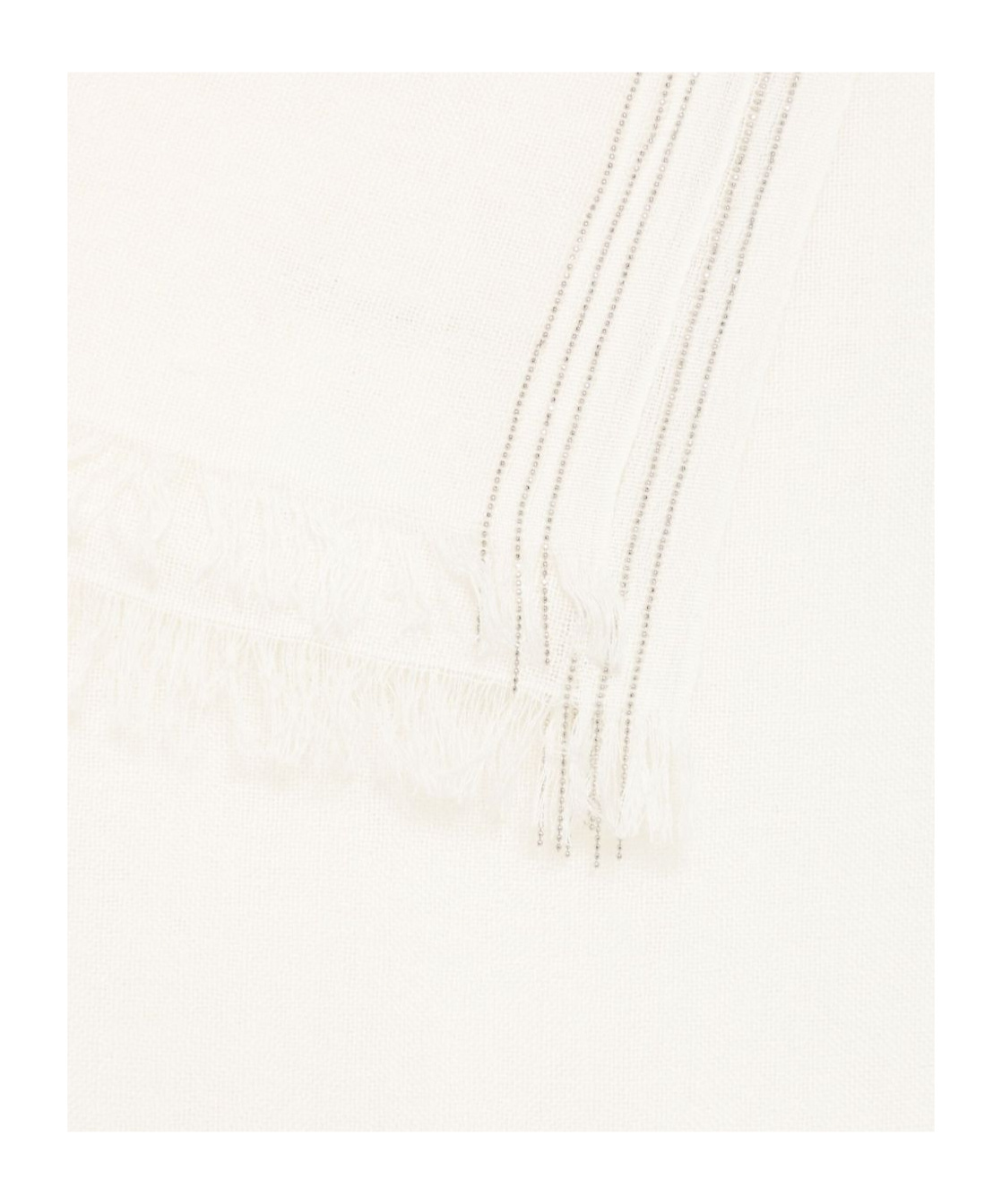 Faliero Sarti Fringed Scarf In White