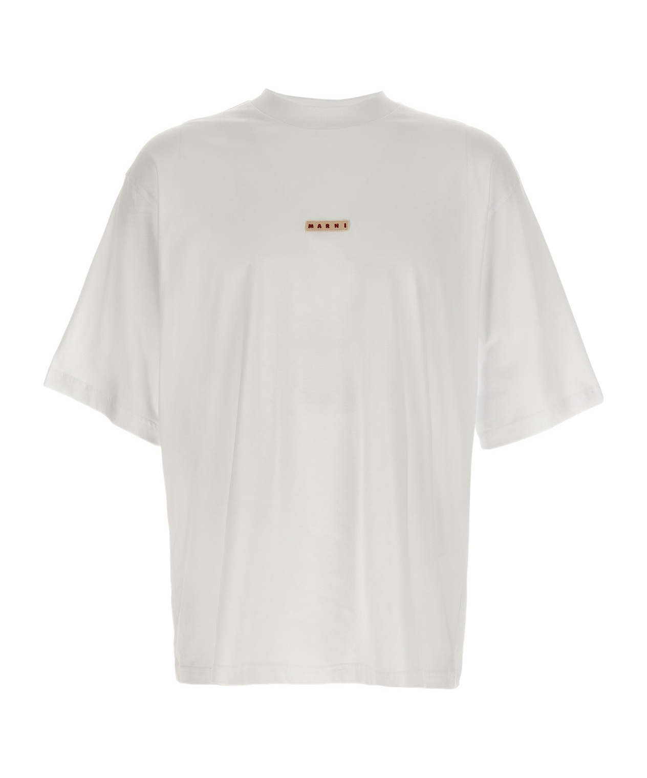 Marni Logo Patch T-shirt In White