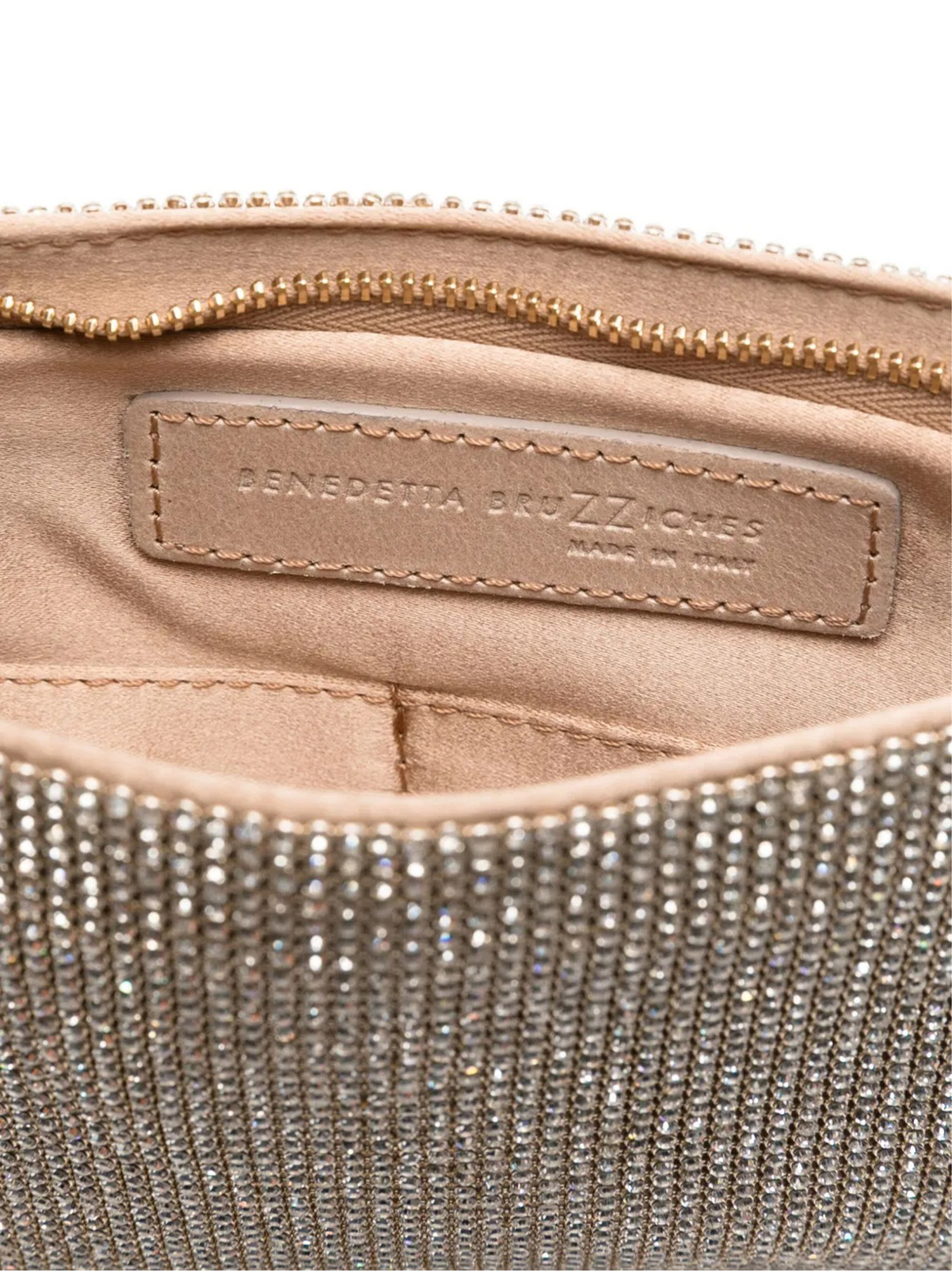 Benedetta Bruzziches La Petite Your Best Friend Clutch Bag In Neutral