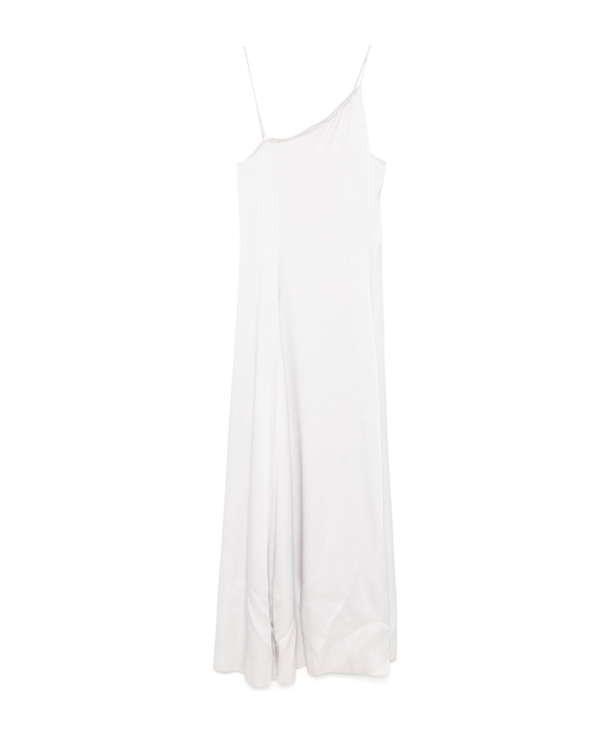 Forte Forte White Maxi Dress With Single Shoulder Strap