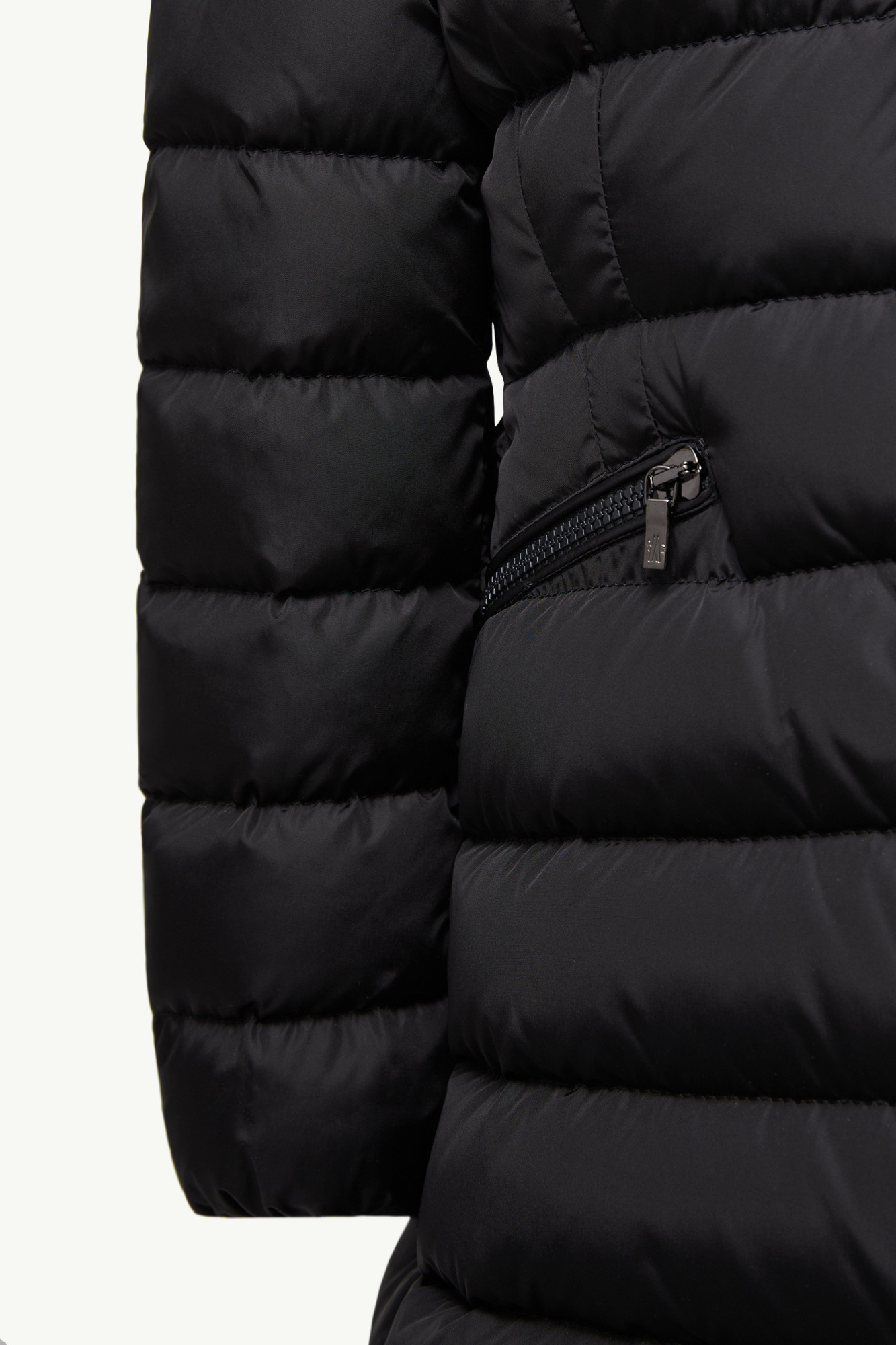 Moncler Charpal Hooded Down Jacket In Black