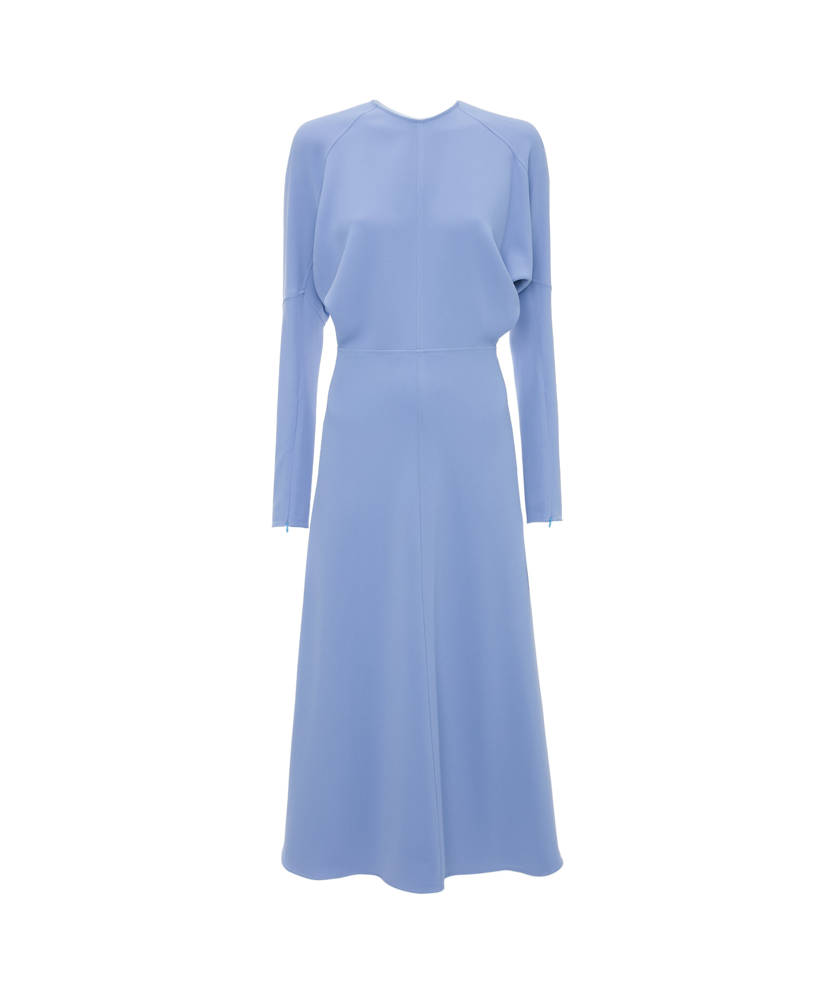 Victoria Beckham Classic Dolman Sleeve Midi Dress In Blue