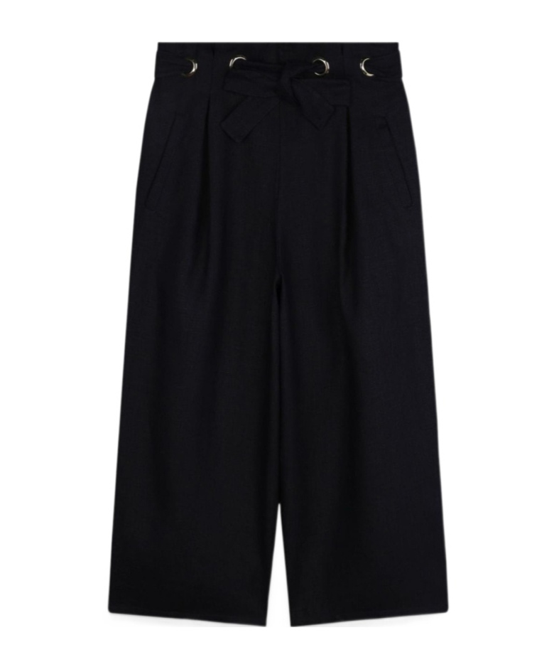 Chloé Strap-up Casual Pants In Black