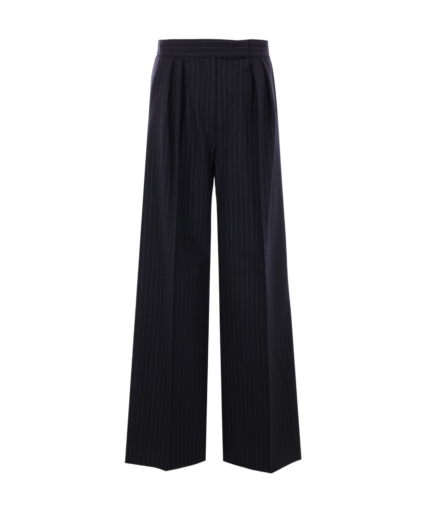 Max Mara Navy Bue Bacca1234 Trousers In Black