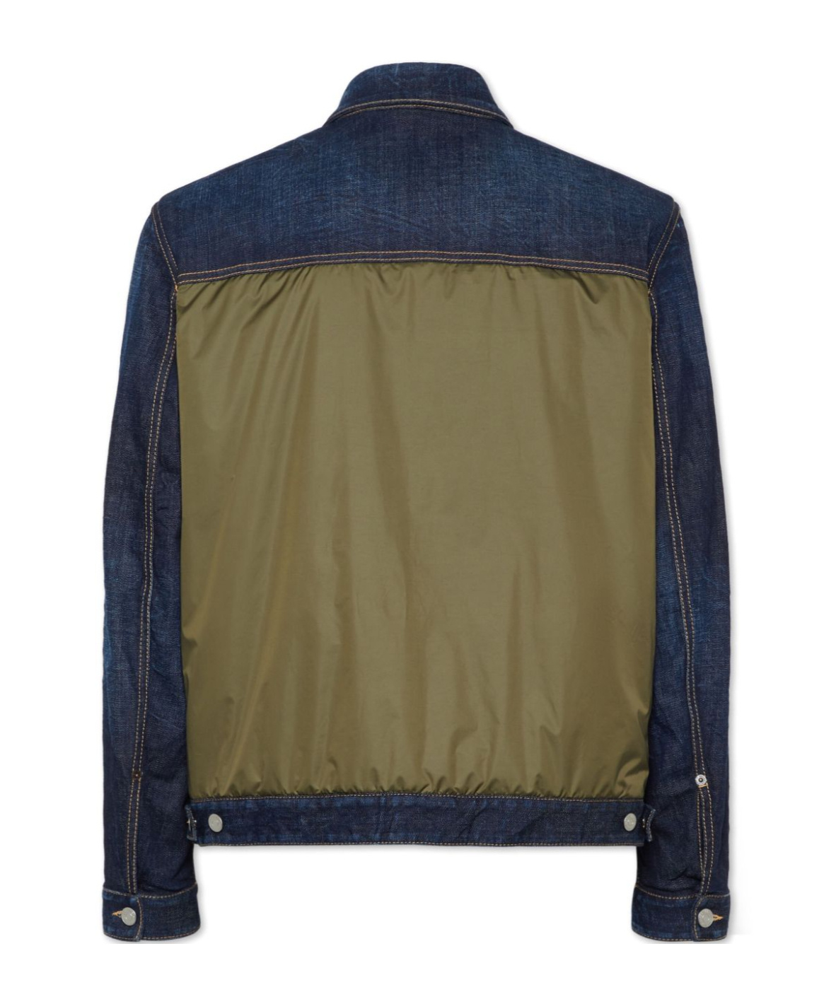 Dsquared2 Black Jacket With Classic Collar And Front And Rear Down Filled Panel In Dnim Man In Black