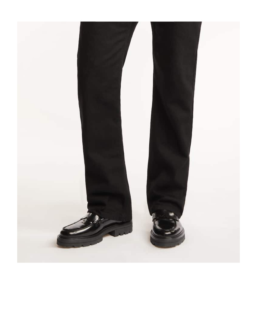 Hogan Leather Loafers With Chunky Sole And Glossy Finish In Black