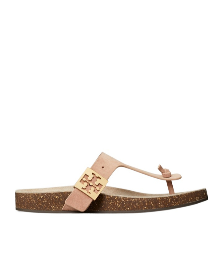 Tory Burch Mellow T-strap Sandal In Brown