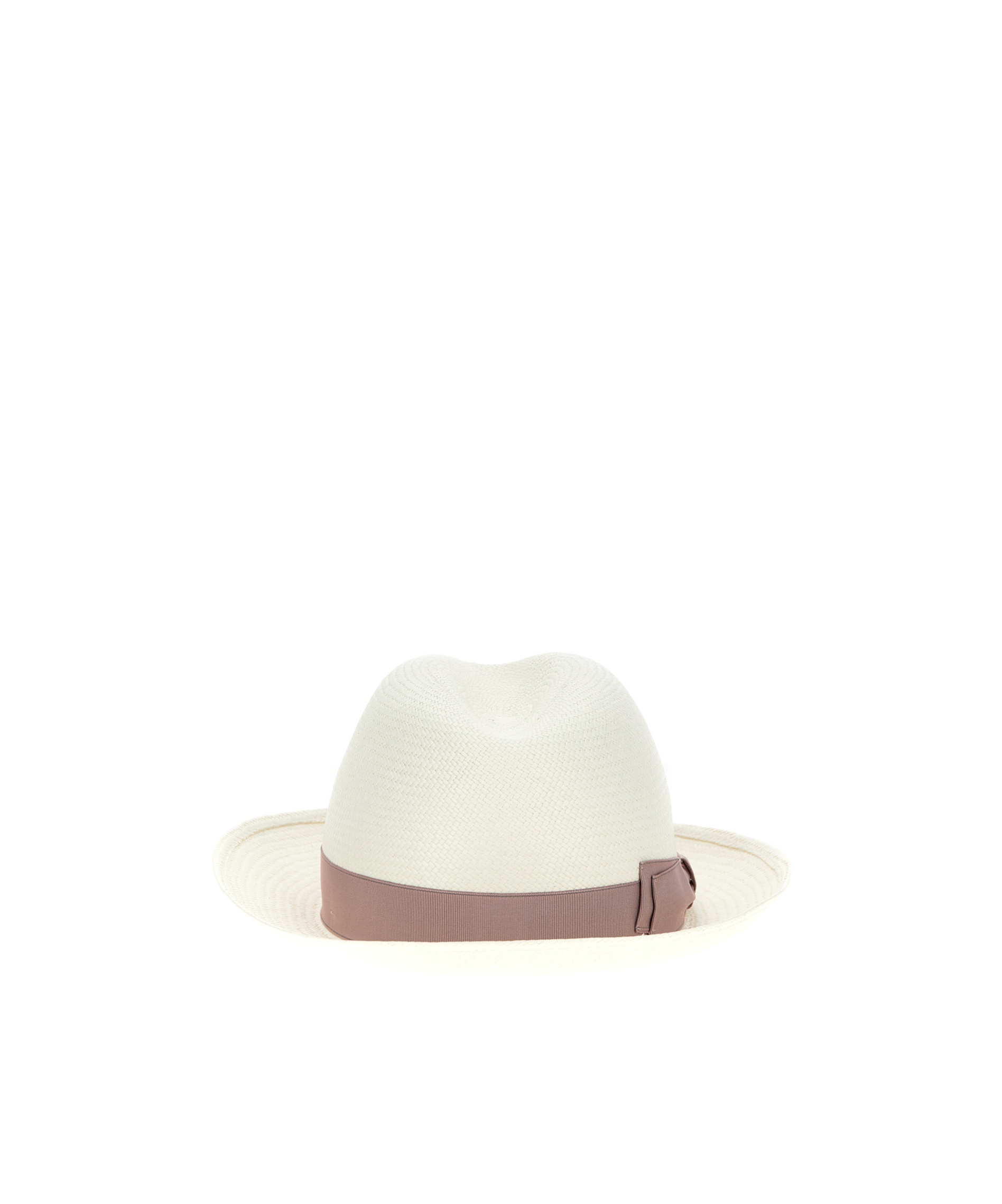 Borsalino Panamanian Soft-rimmed Hat In White