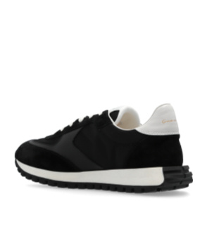 Gianvito Rossi Gravel Panelled Suede Sneakers In Black