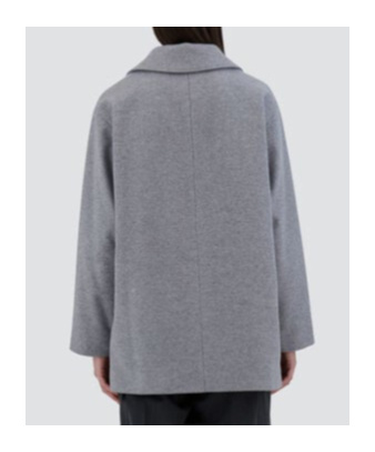Herno Double-breasted Wool Coat In Gray