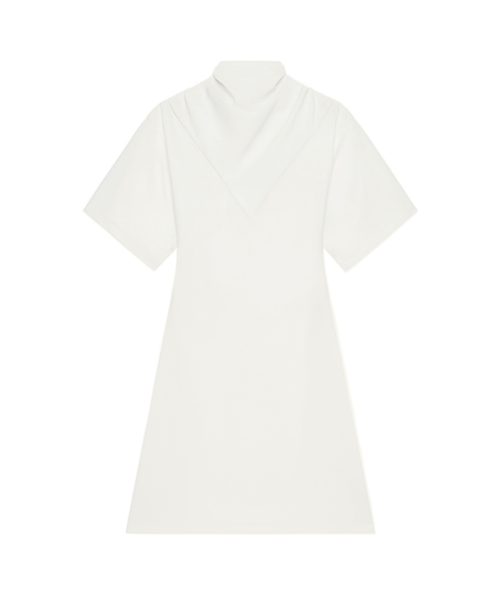 Shop Courrèges Scarf Dress In Traditional White