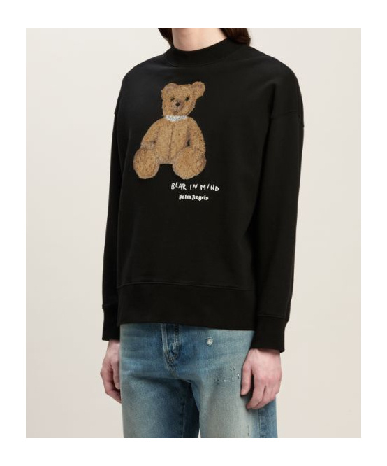 Palm Angels Bear In Mind Sweatshirt In Black