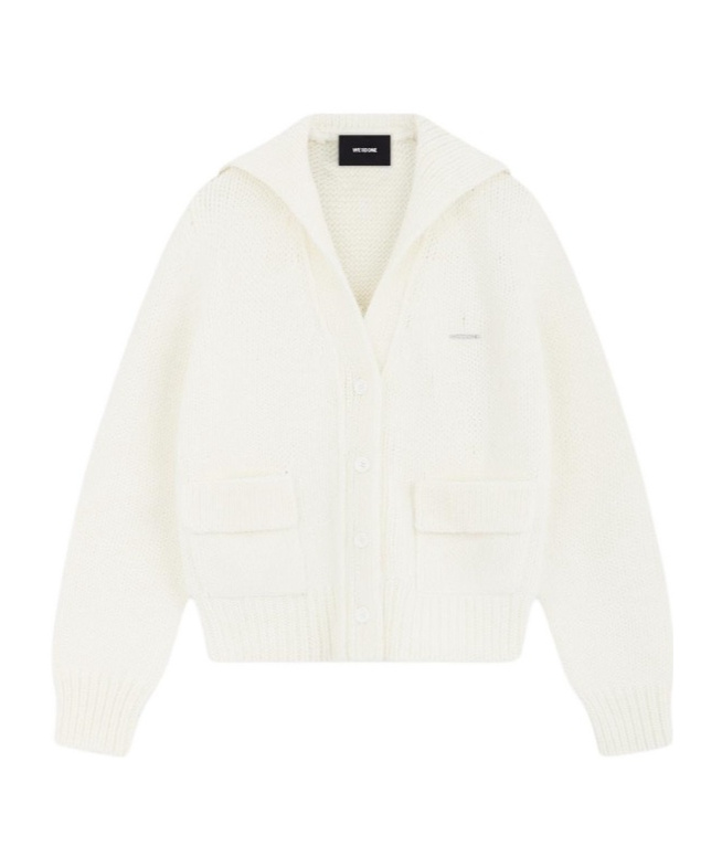 We11 Done Rib Long-sleeved Sweater In White