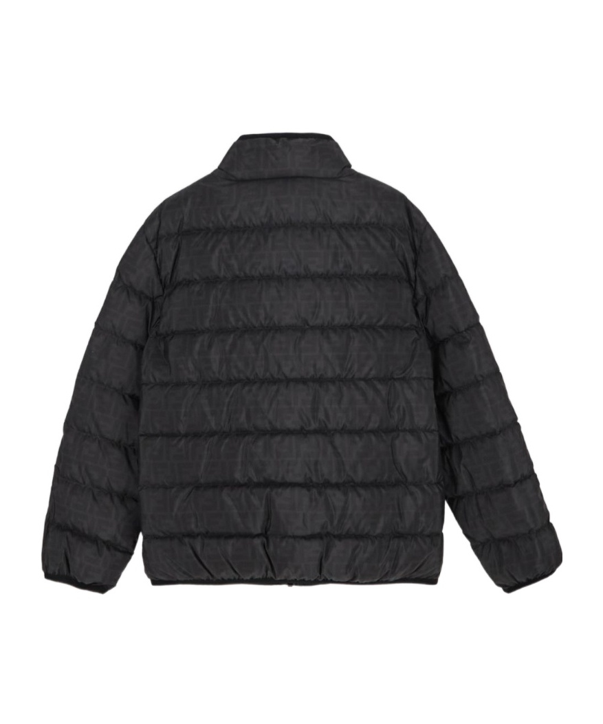 Fendi Ff-motif Padded Jacket In Black