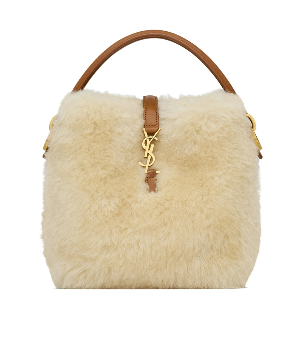 Saint Laurent Le 37 Mini Shoulder Bag In Nude