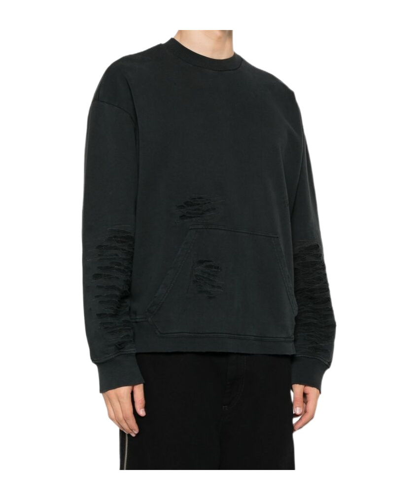 Mm6 Maison Margiela Round-neck Sweater In Black