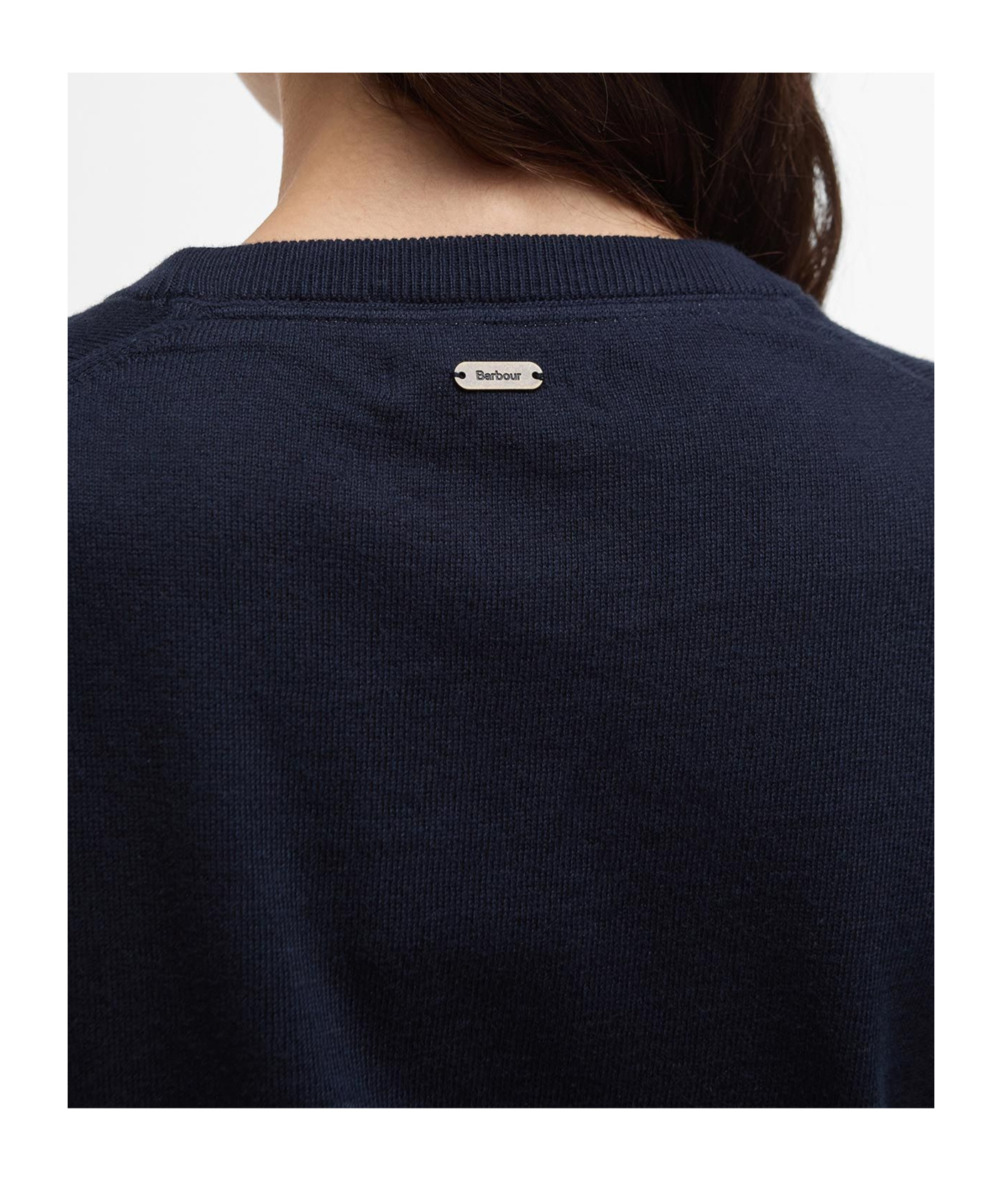 Barbour Lavender Knitted Jumper In Black