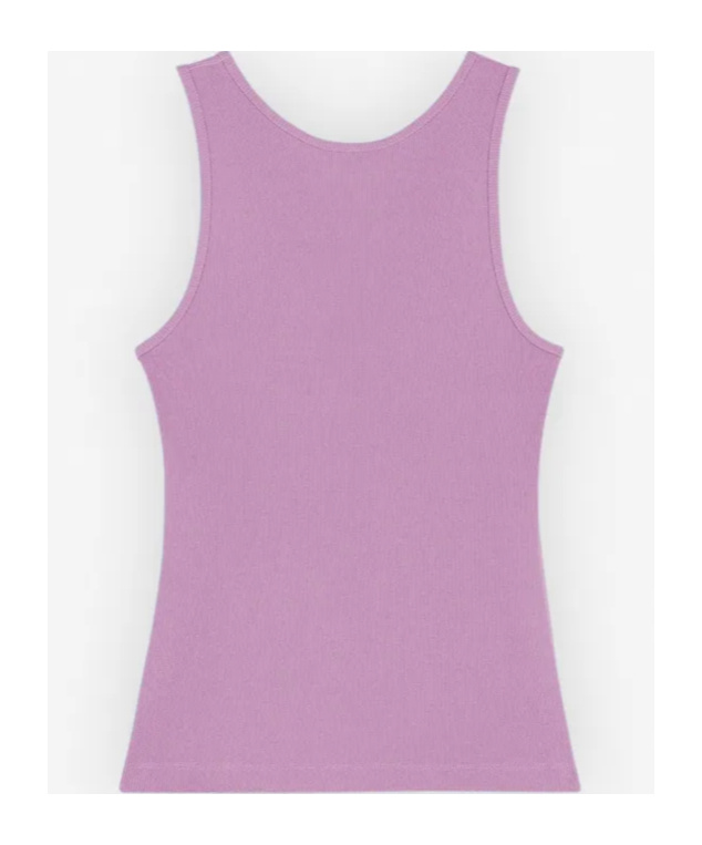MAISON KITSUNÉ FOX-MOTIF RIBBED TANK TOP