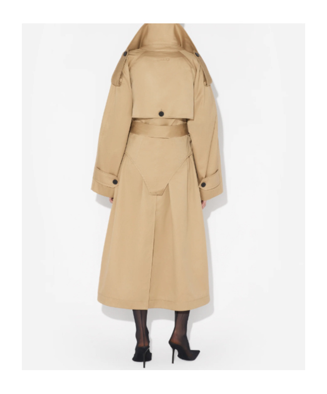 Shop Jean Paul Gaultier Deconstructed Trench Coat In Nude