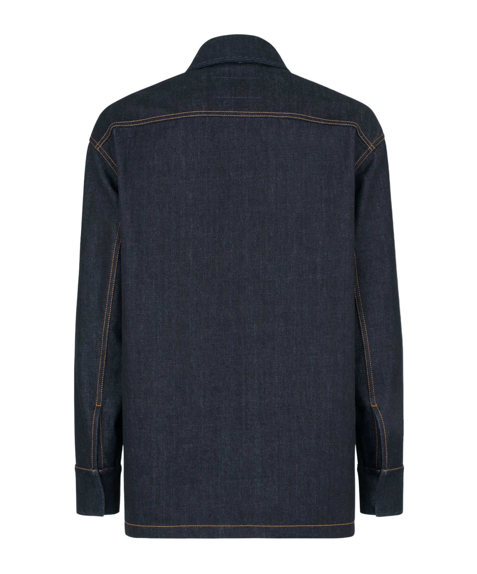 Fendi Logo Embroidered Denim Jacket In Black