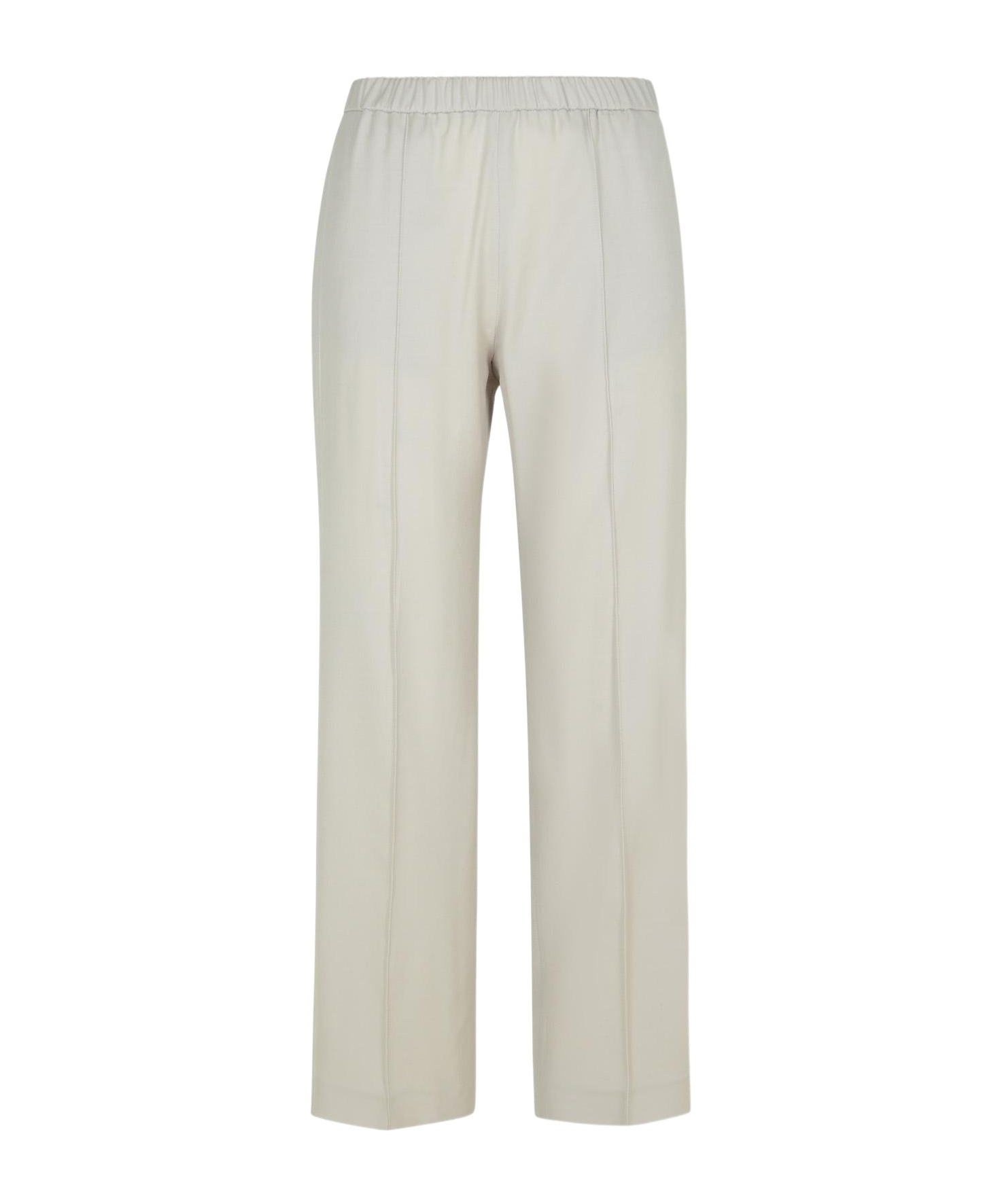 Fabiana Filippi Trousers Wide Leg Elastic Waistband In White