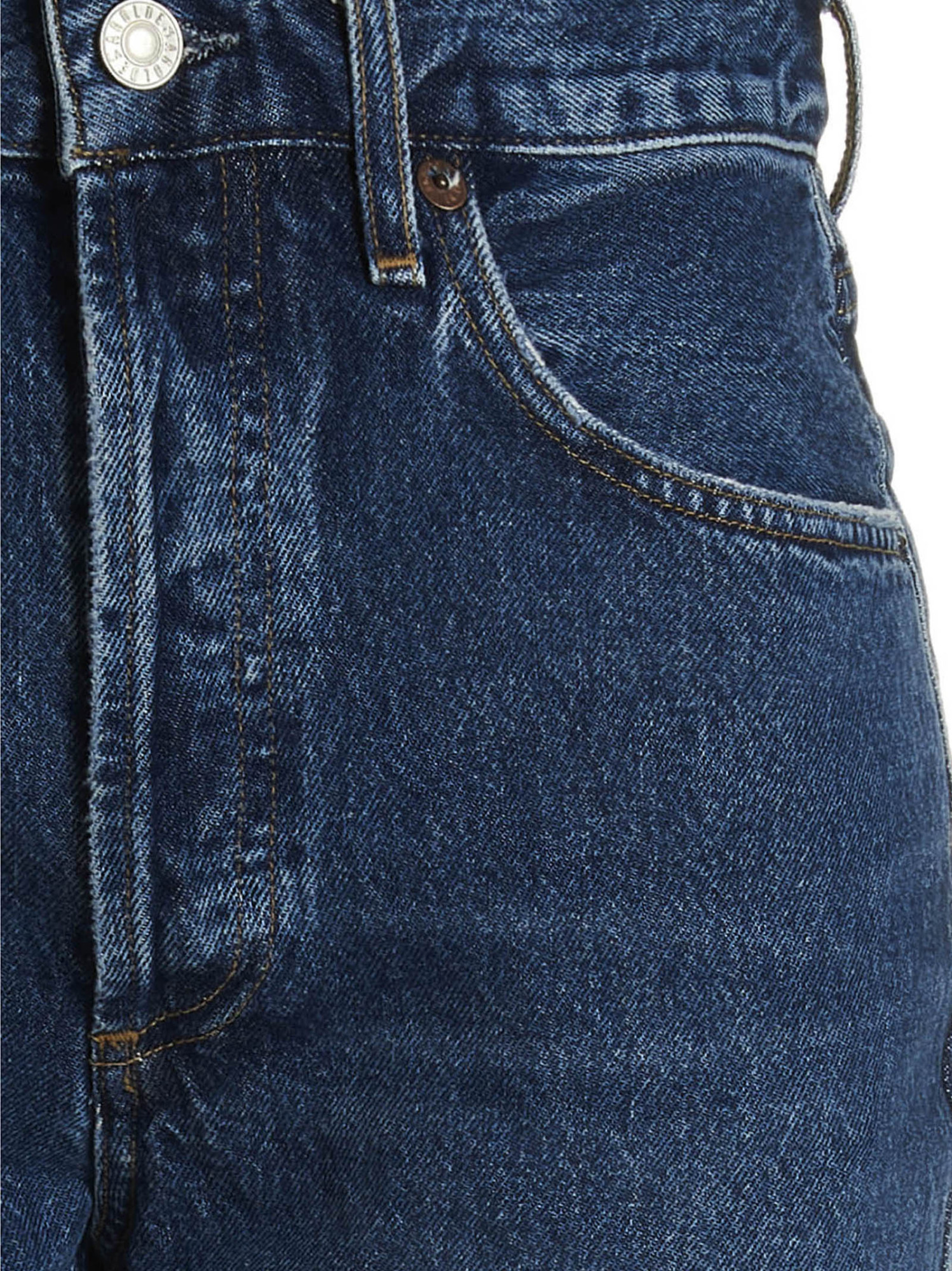 Agolde Riley Straight-leg Jeans In Blue