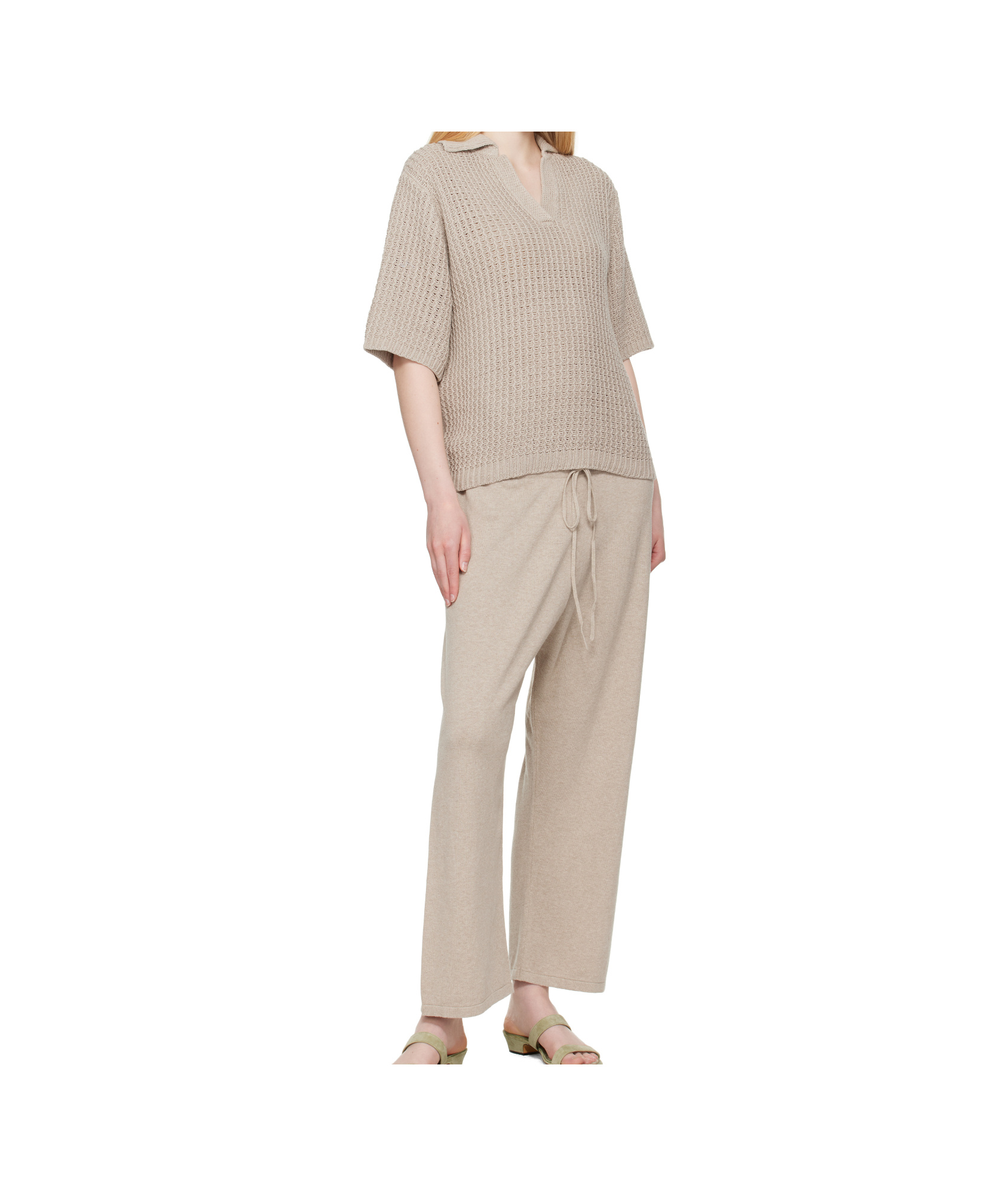 Lauren Manoogian Hand-woven Polo Shirt In Brown