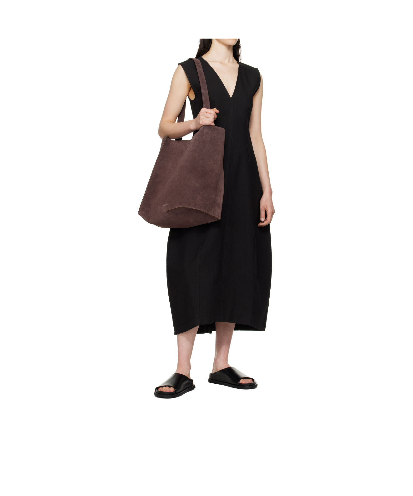 Studio Nicholson Minimalist Slide Flat Shoes In Black