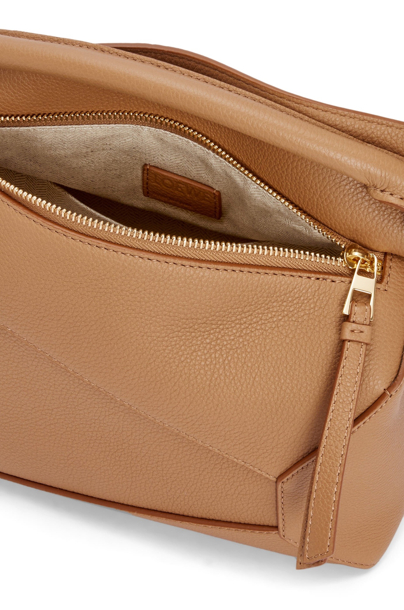 Loewe Womens Toffee Puzzle Small Leather Shoulder Bag In Brown