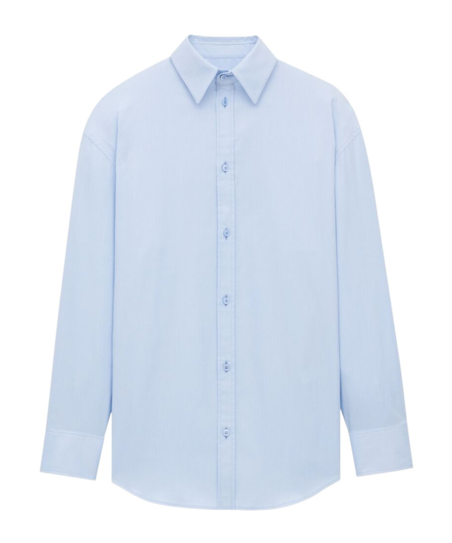 Saint Laurent Oxford Shirt In Cotton In Blue