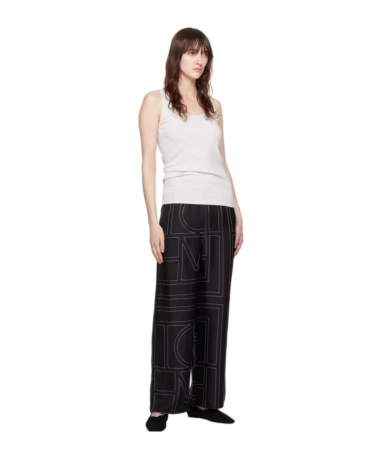 Totême Espera Ribbed Stretch Cotton-blend Top In Multicolor
