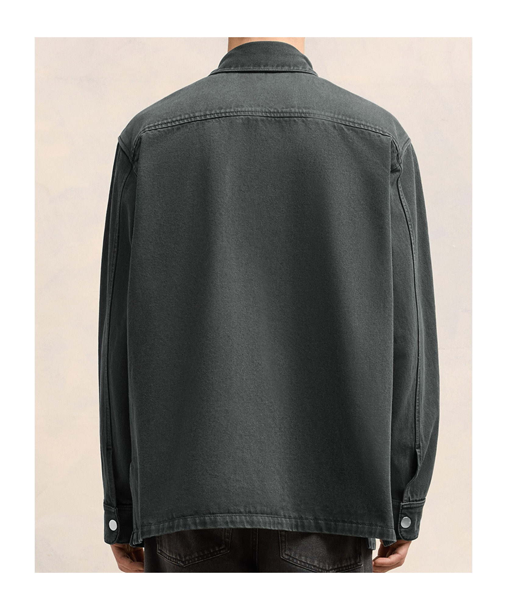 Ami Alexandre Mattiussi Ami Long-sleeved Button-up Jacket In Black