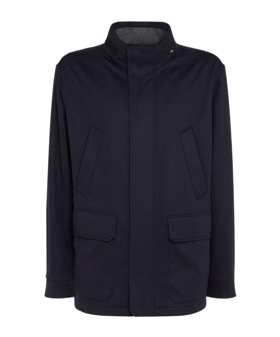 ZEGNA ZEGNA FUNNEL NECK ELEMENTS JACKET