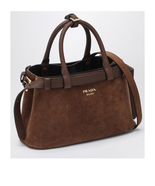 Prada Handtasche Mit Schnallendetail In Brown