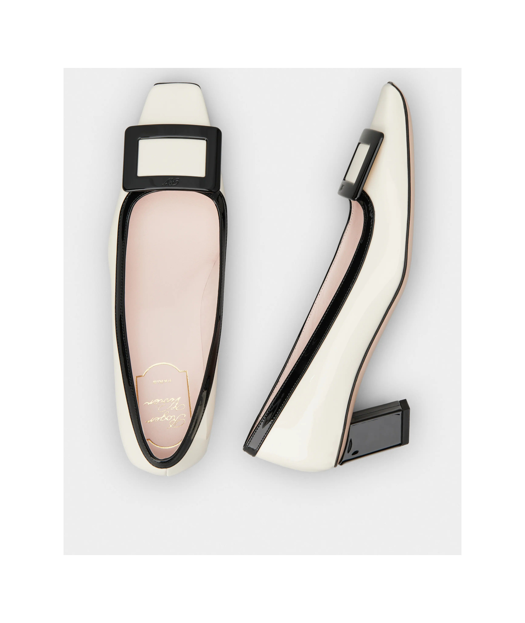 ROGER VIVIER BELLE VIVIER PUMPS IN PATENT LEATHER