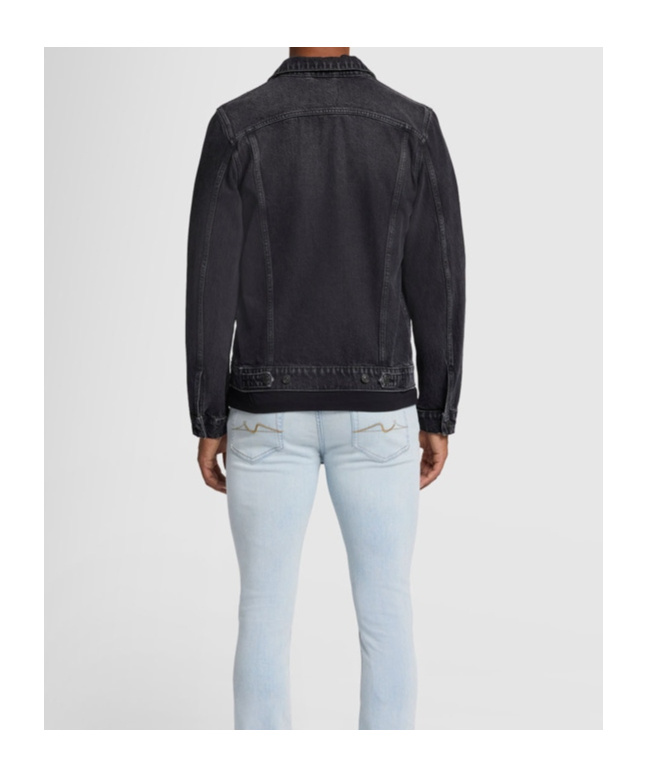 7 FOR ALL MANKIND LONG-SLEEVED DENIM COAT