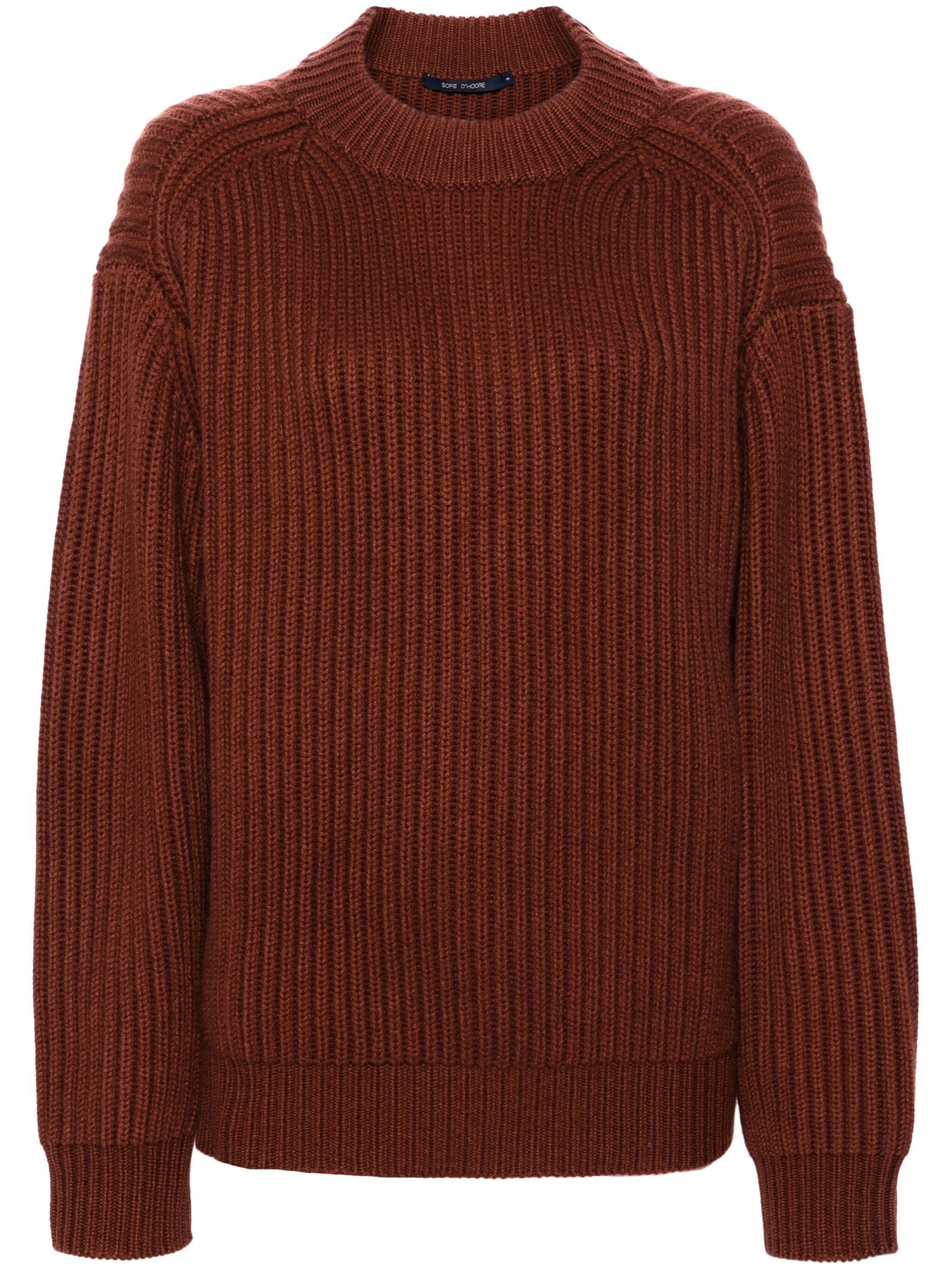 Sofie D'hoore Ribbed Sweater In Brown