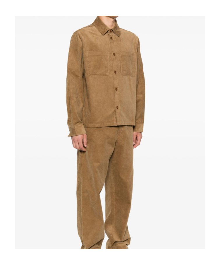 Apc Corduroy Shirt Jacket In Brown