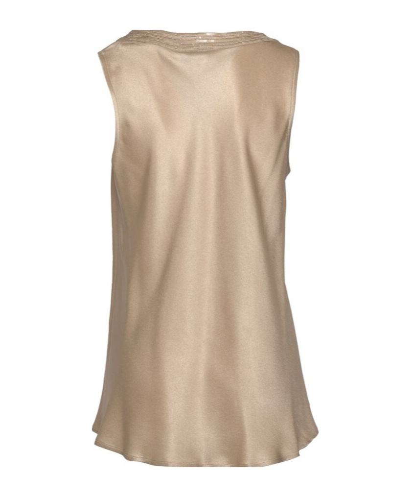 Antonelli Firenze Top Scollo A V Seta In Pink