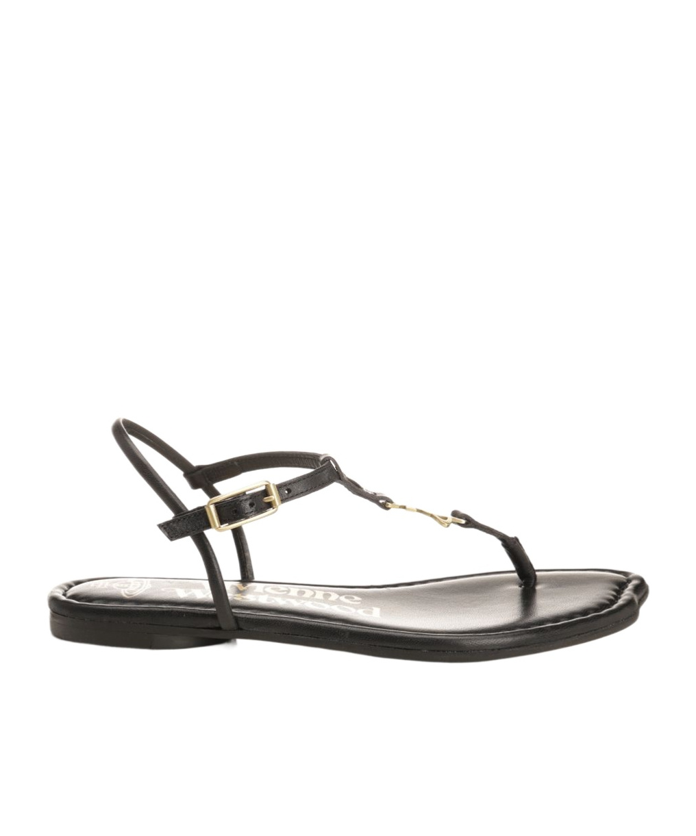 Vivienne Westwood Leather Sandals In Black