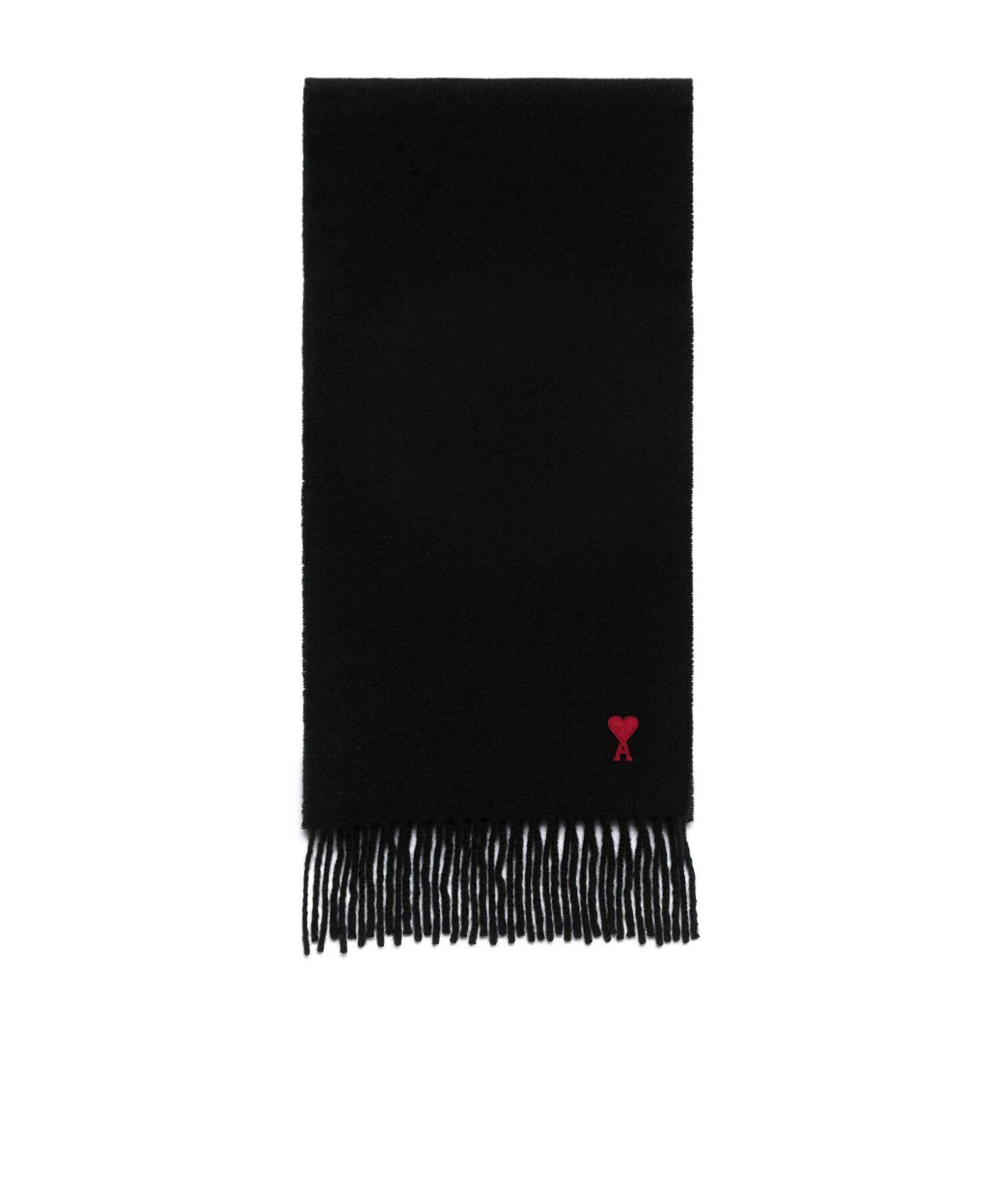 Ami Alexandre Mattiussi Ami Ami De Coeur Knitted Scarf In Black