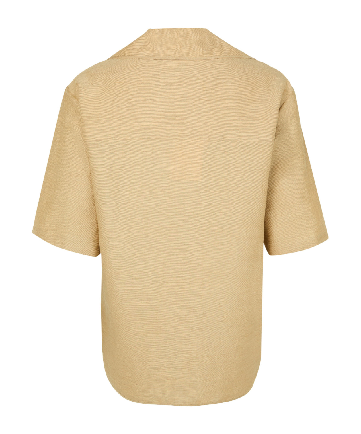 Max Mara Osiride Linen Silk Shirt In Nude
