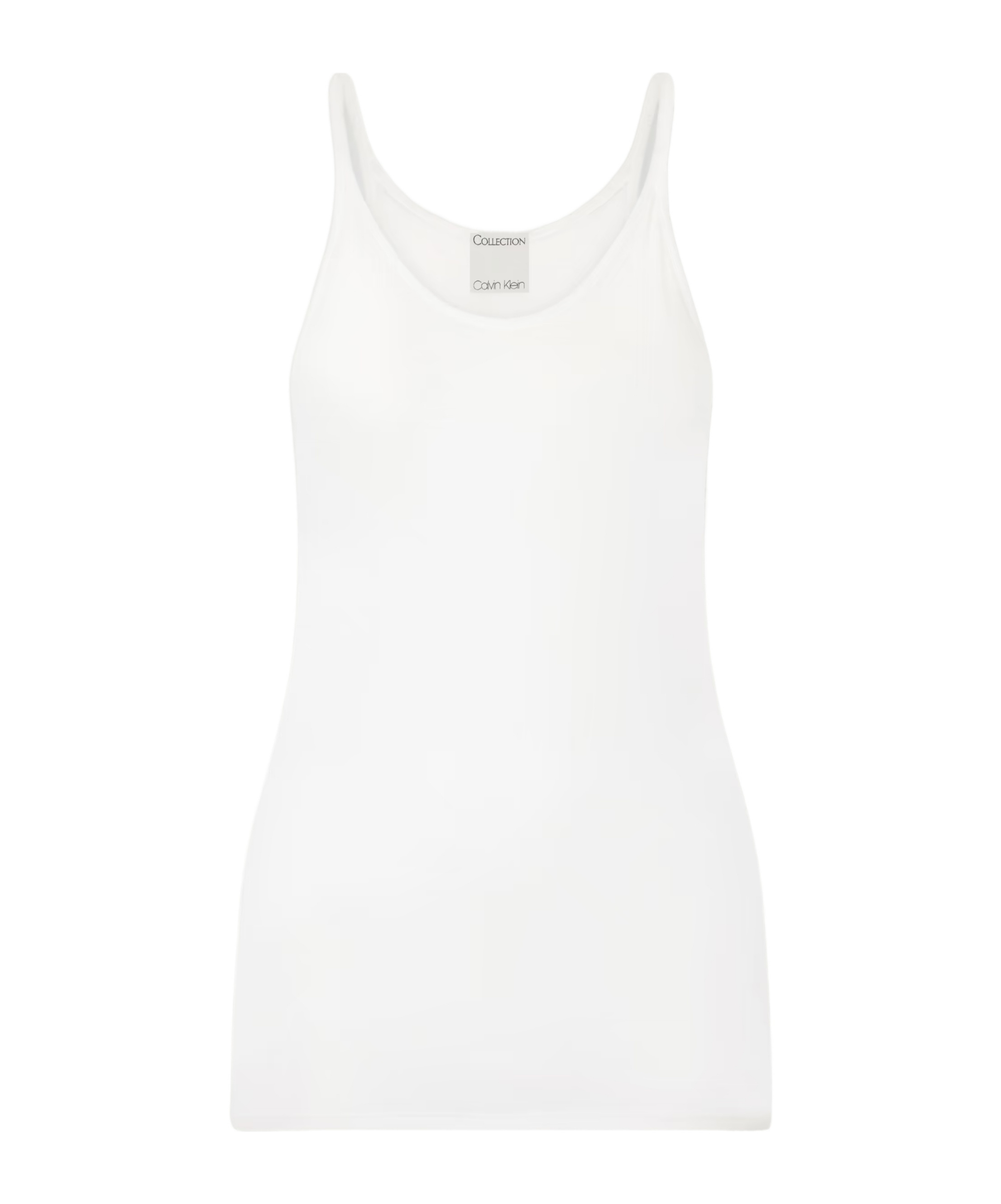 Calvin Klein Cotton-blend Jersey Tank Top In White