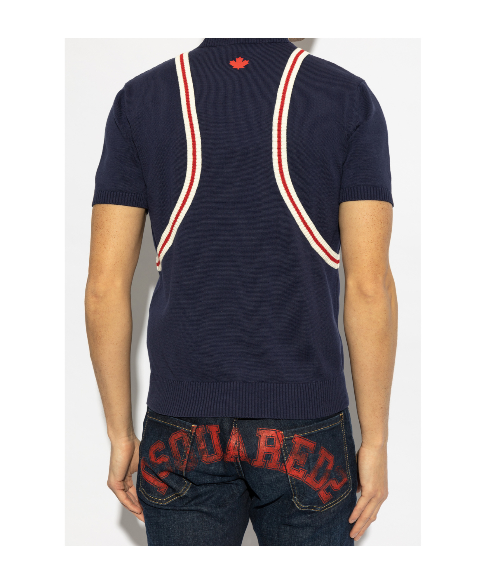 Dsquared2 Short-sleeved Sweater In Black