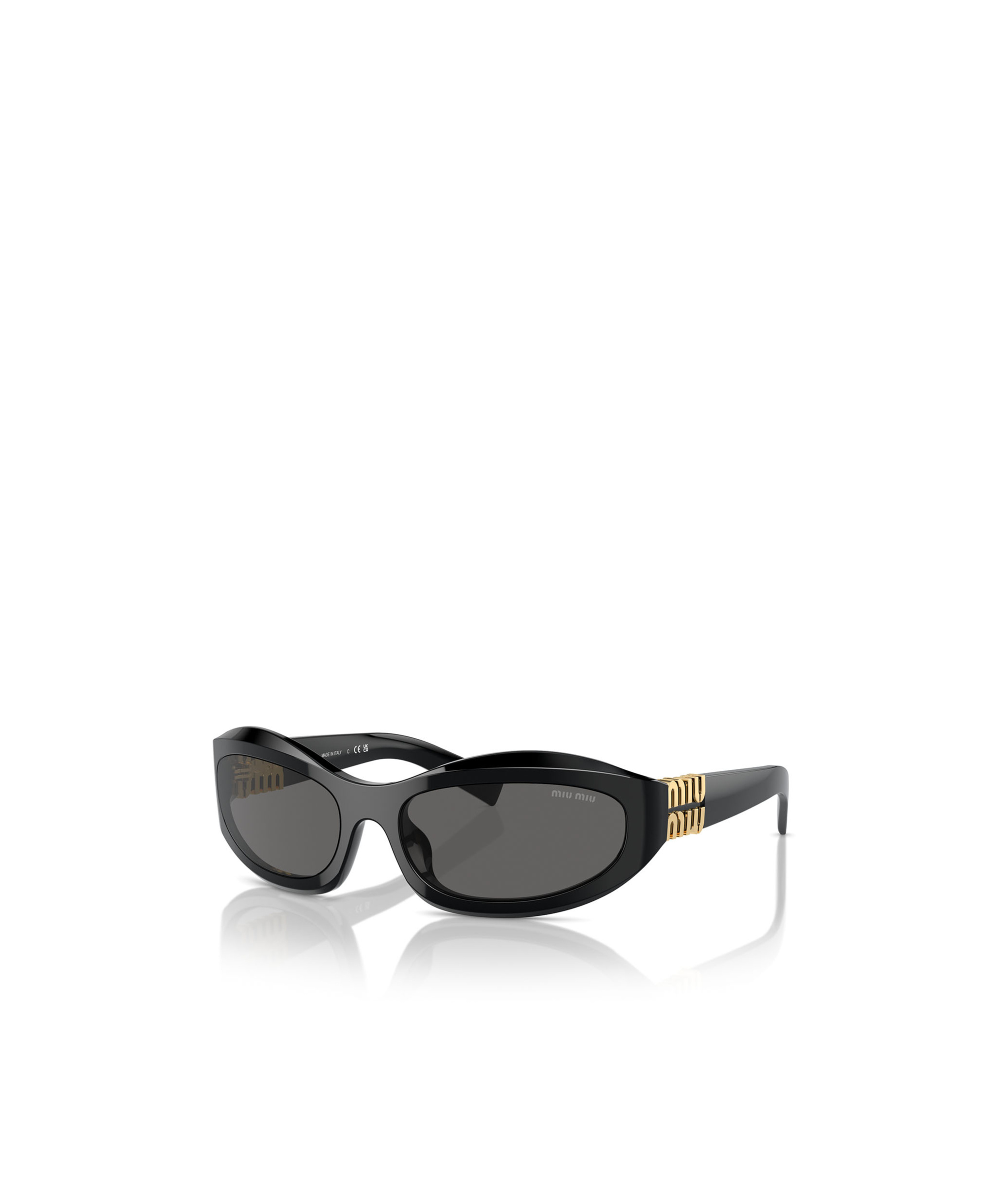 Miu Miu Acetate Square Mua03s Sunglasses In Black